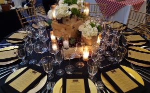Table décor at last year’s Table for Ten event