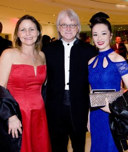 (left to right) Susan St. Clair, Music Director of the Pacific Symphony Carl St. Clair, and YaYa Zhang, Producer and Choreographer of Chinese New Year Celebration.