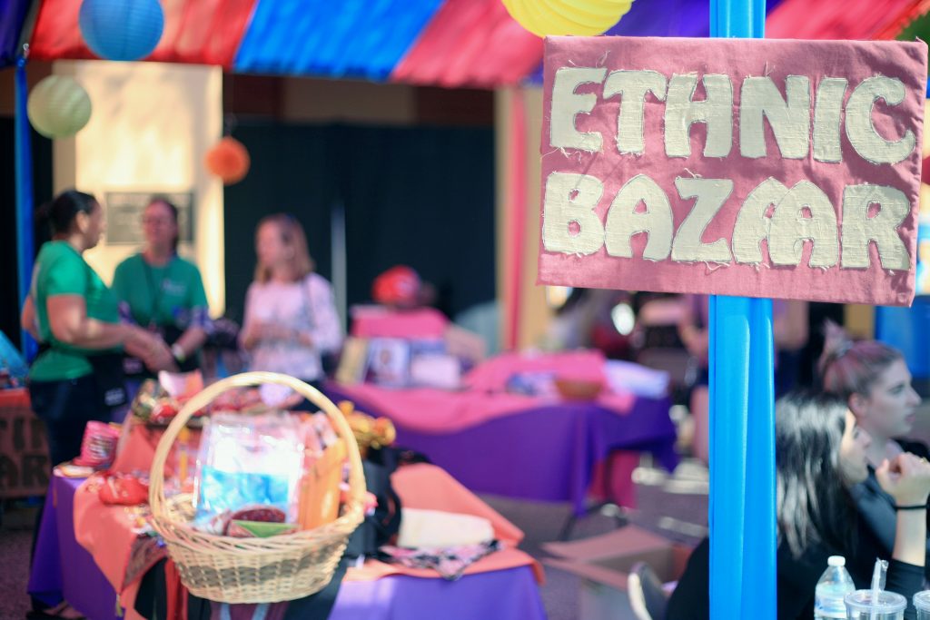 The Ethnic Bazaar at the fair. — Photo by Sara Hall ©