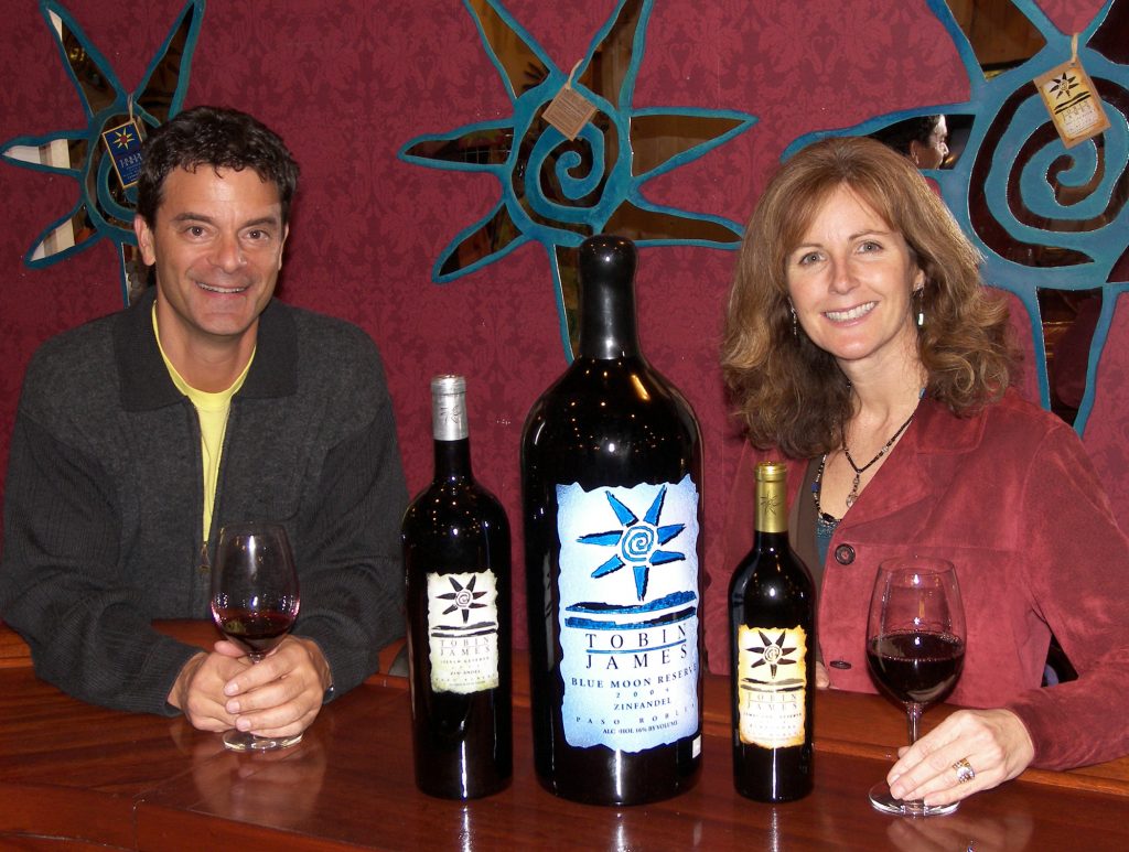 Lance and Claire Silver, co-owners of Tobin James Cellars