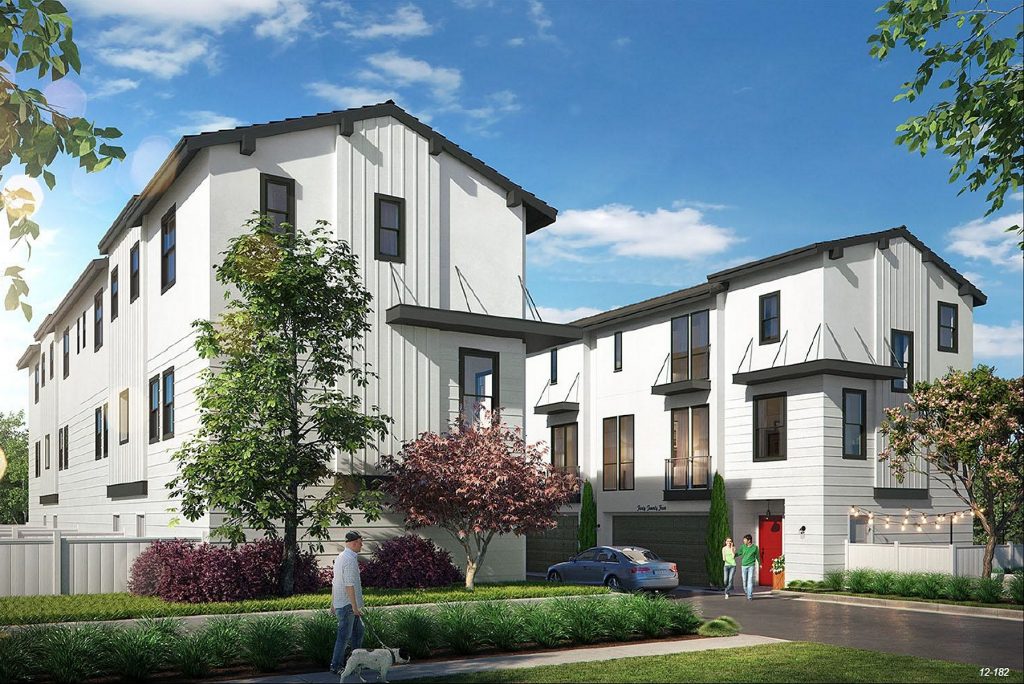 An artist’s rendering of the Santa Ana Avenue Cottages. — Photo courtesy city of Newport Beach ©