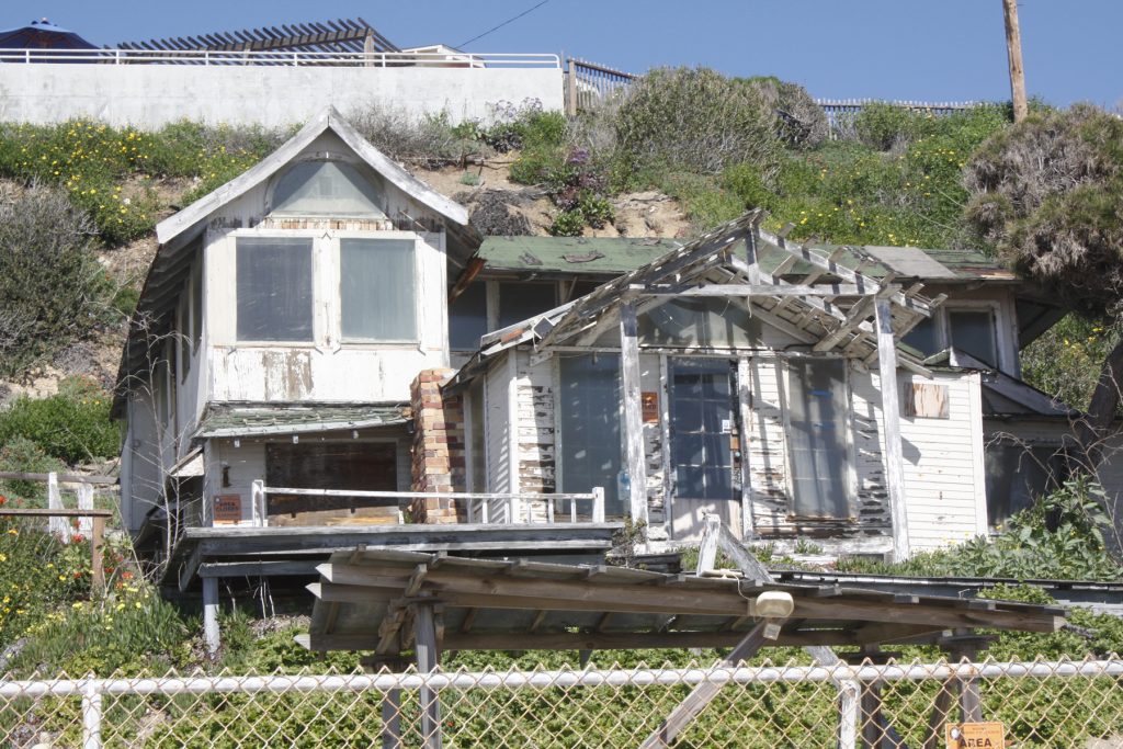 The historic cottages have become dilapidated over the years. — Photo by Christopher Trela ©