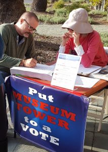 Signing the Museum house petition