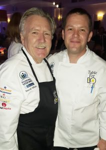 Chef Pascal Olhats (Cafe Jardin and Pascal) with Chef Pascal Gimenez (Café Beau Soleil in Fashion Island) 