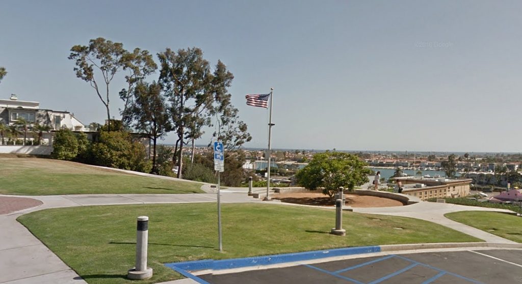 Ensign View Park, now named John Wayne Park in Newport Beach.