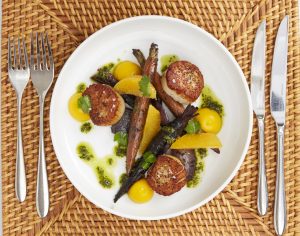 Fig & Olive scallops