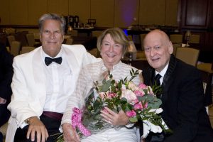 Bruce Cook, hostess Carole Pickup and Jerry Mandel