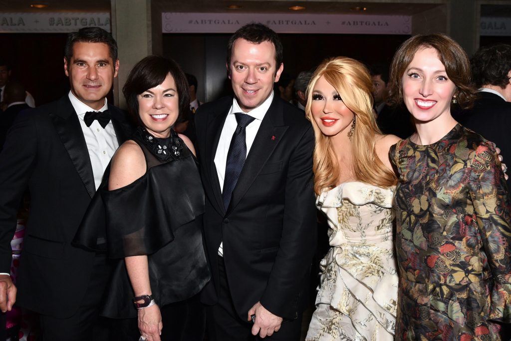 Hugues De Pins (vice president of Cartier), Debra Gunn Downing of South Coast Plaza, Choreographer Alexei Ratmansky, Elizabeth Segerstrom, Tatiana Ratmansky