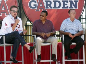 Angels baseball legends Chuck Finley, Rod Carew and Clyde Wright