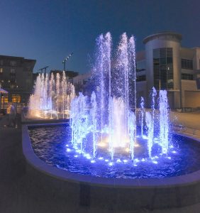 Water fountain in Newport Beach 