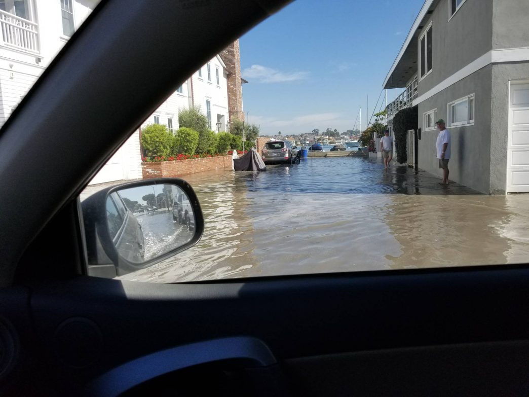 High Tide Causes Minor Flooding on Balboa Peninsula Newport Beach News