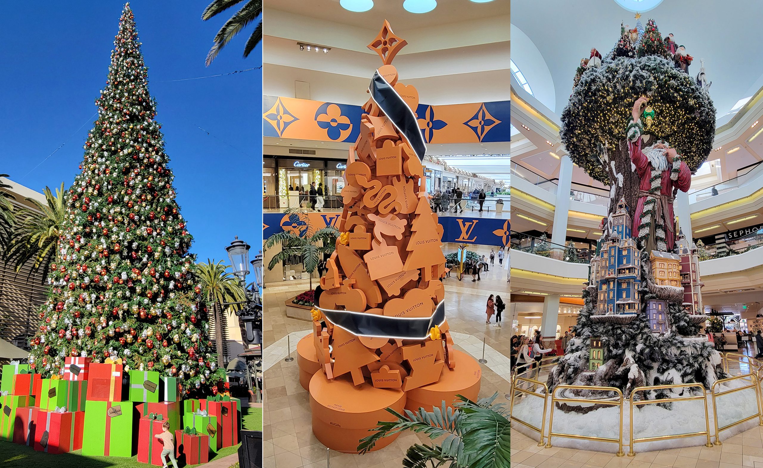 Check out the Louis Vuitton Christmas Tree At South Coast Plaza