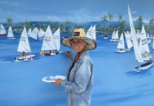 Via Lido Plaza Adds Coastal-Inspired Mural by Newport Beach Artist Ellen Gladis